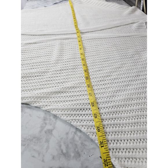 Womens Size Large Open Knit Dolman Sleeve Fairy Lightweight Made in USA Sweater - Picture 6 of 8